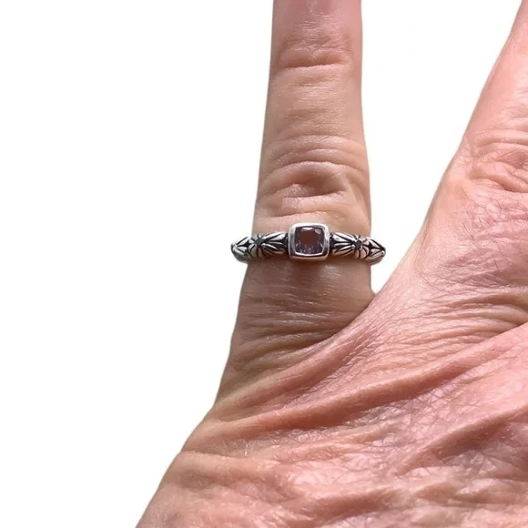 Stephen Dweck Diamonds Rose De France Florette sterling silver ring - Picture 2 of 7